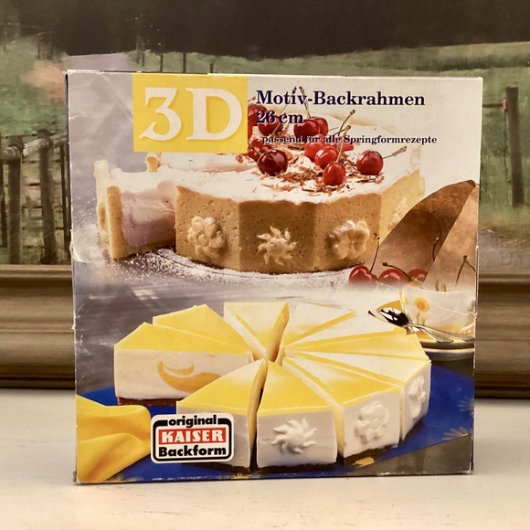 Original Kaiser Backform Non Stick Spring Form 3D Cake Ring 10” in Original Box - Picture 10 of 13